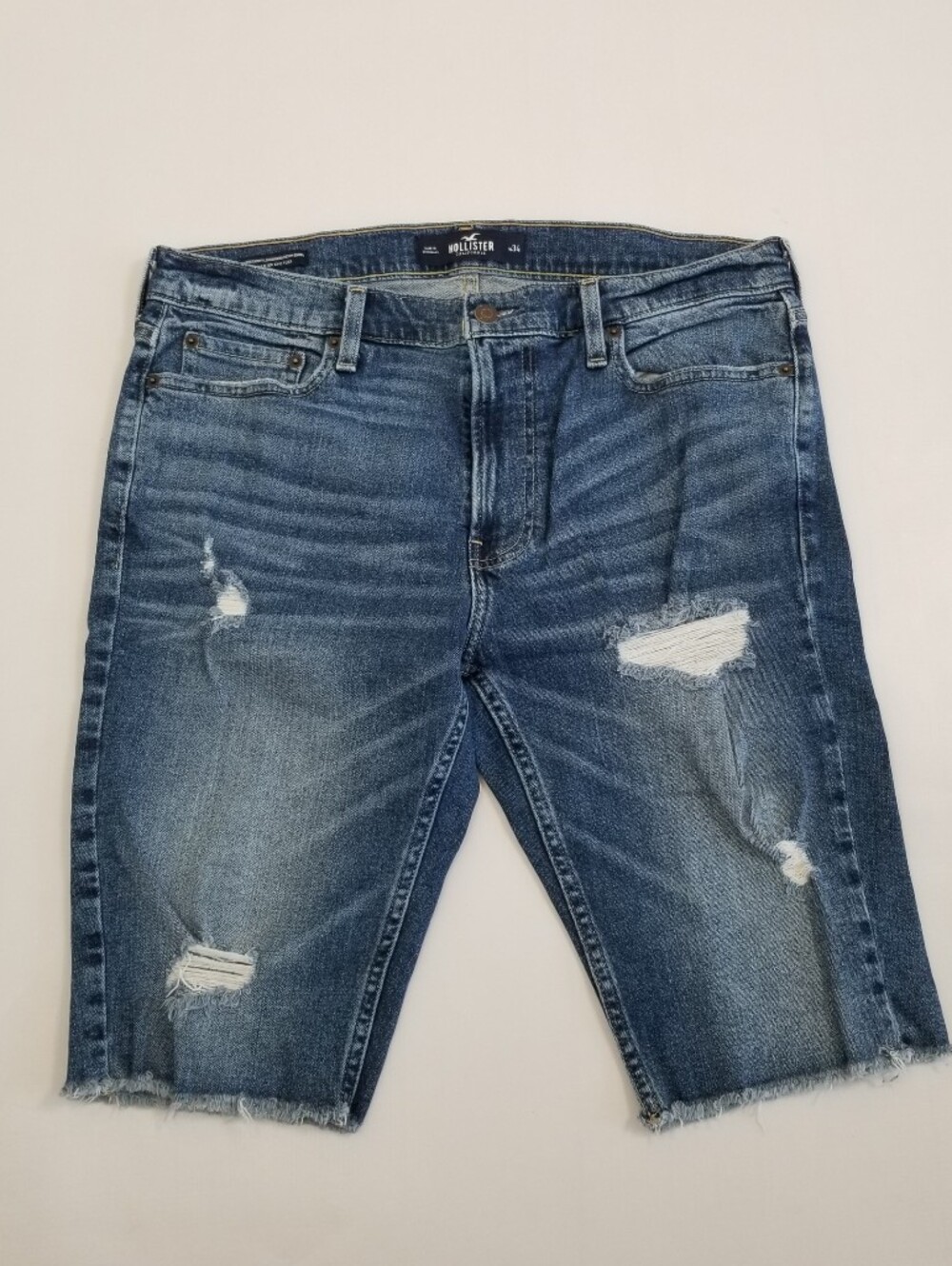 Hollister Super Skinny Longboard Denim Shorts Size 34